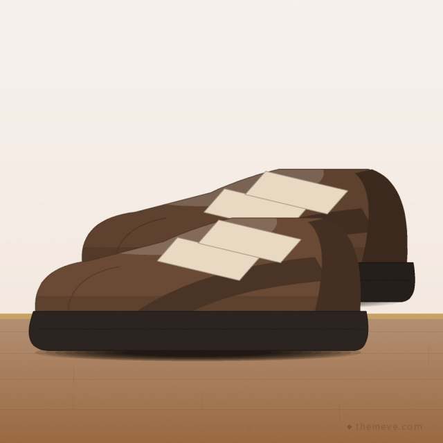 Velcro Shoe — Brown