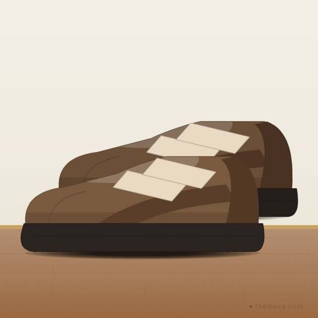 Easy Velcro Shoe — Brown
