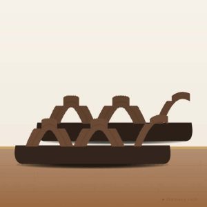 Leather Chappal — Brown