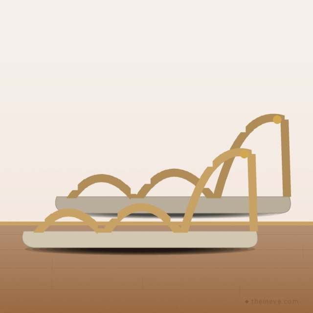 Flat Sandal — Gold